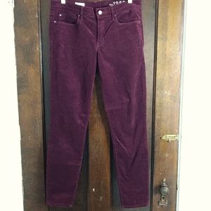 Wine/burgundy corduroy legging jeans